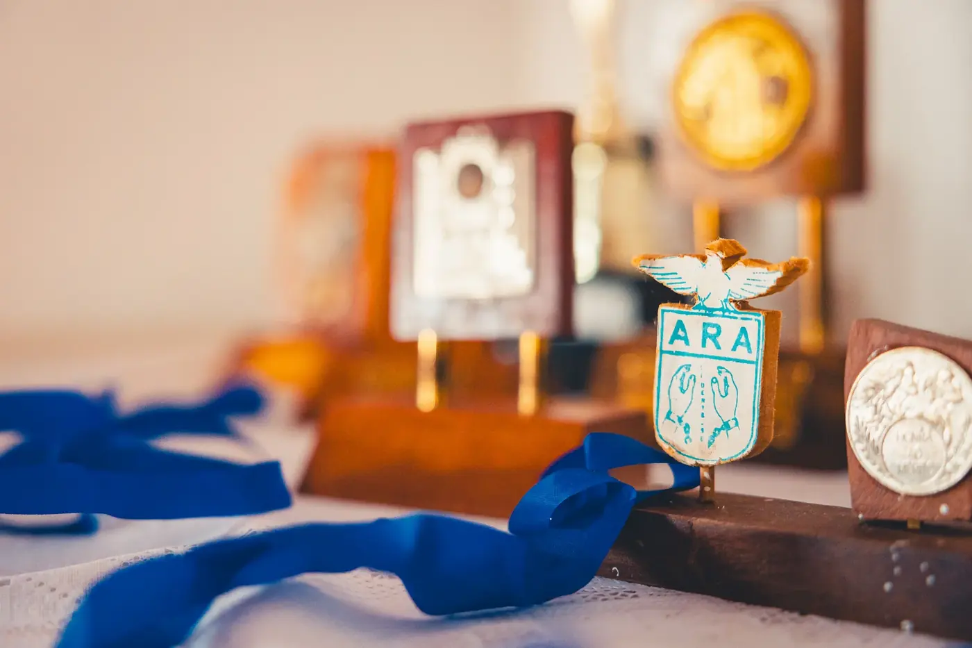 Troféus, medalhas e lembranças da ARA